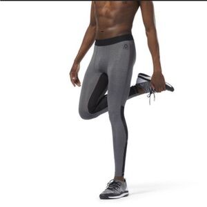Reebok Speedwick Legging Men’s M Compression Tights Gray